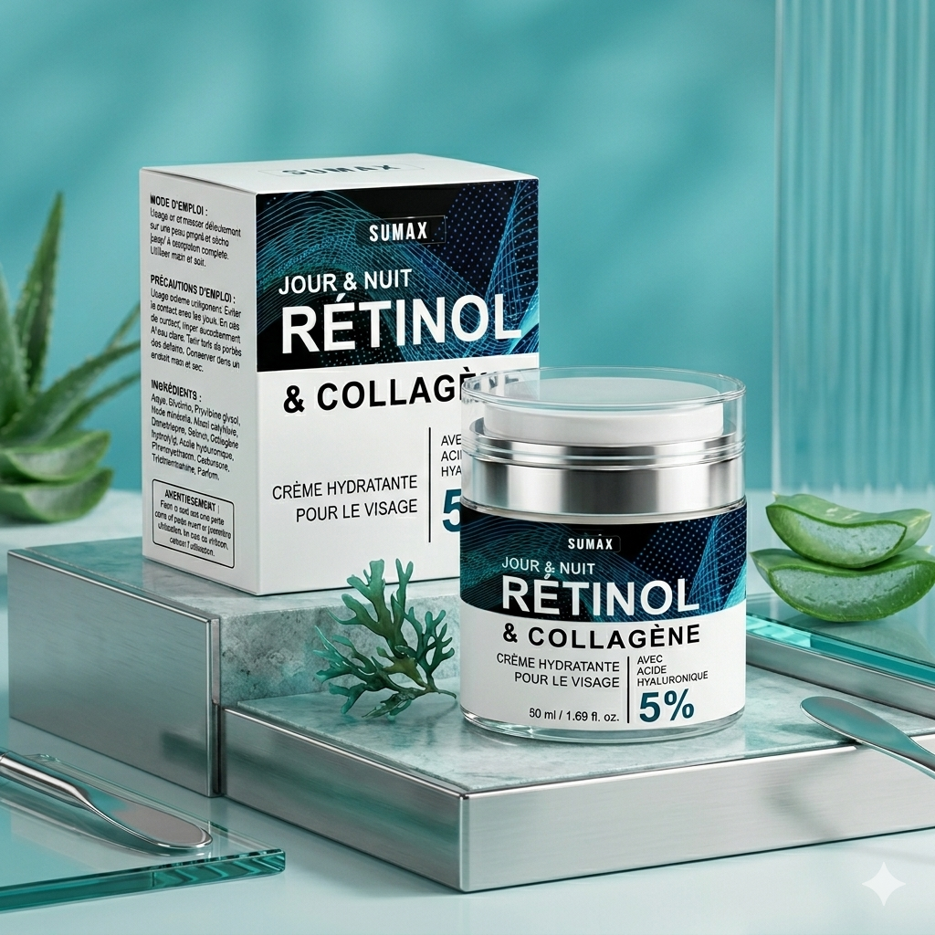 Crème pour le visage en retinol